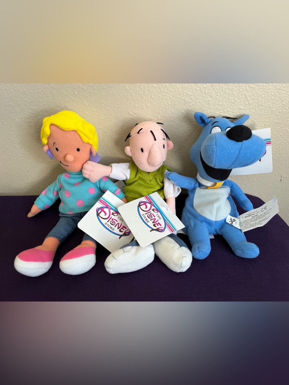 Nickelodeon Doug Cartoon Patti Porkchop Mini Bean Bag Plush Disney New w/ Tags